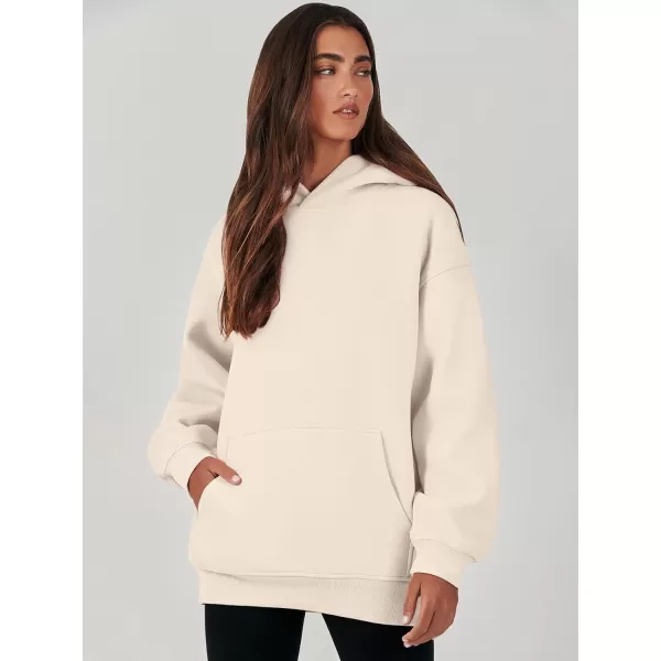 imageANRABESS Womens Oversized Hoodies Fleece Sweatshirts Long Sleeve Hooded Pullover Winter Clothes with PocketApricot