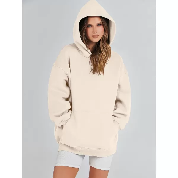 imageANRABESS Womens Oversized Hoodies Fleece Sweatshirts Long Sleeve Hooded Pullover Winter Clothes with PocketApricot