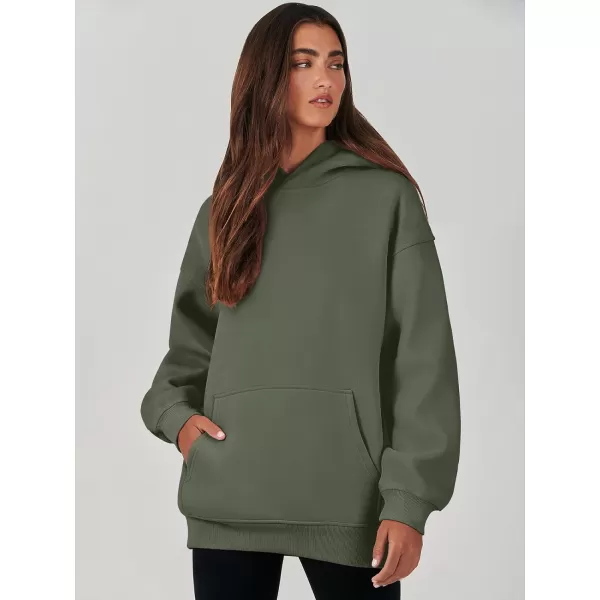 imageANRABESS Womens Oversized Hoodies Fleece Sweatshirts Long Sleeve Hooded Pullover Winter Clothes with PocketArmy Green