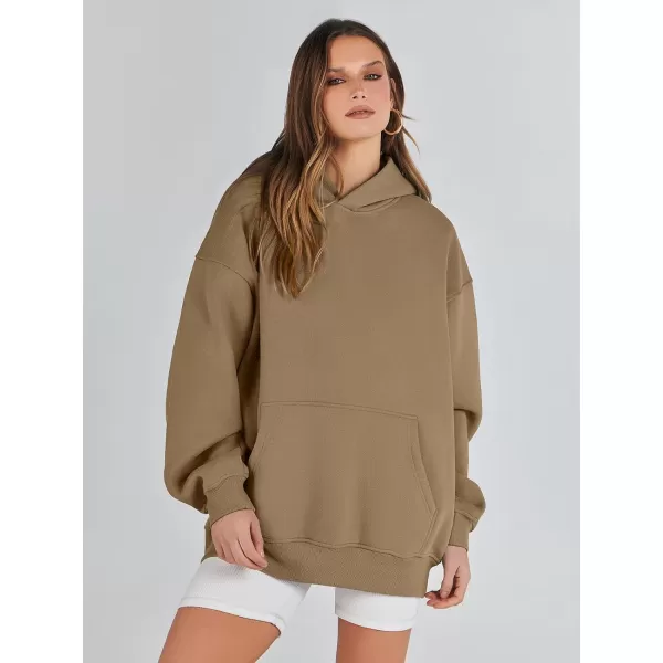 imageANRABESS Womens Oversized Hoodies Fleece Sweatshirts Long Sleeve Hooded Pullover Winter Clothes with PocketCoffee