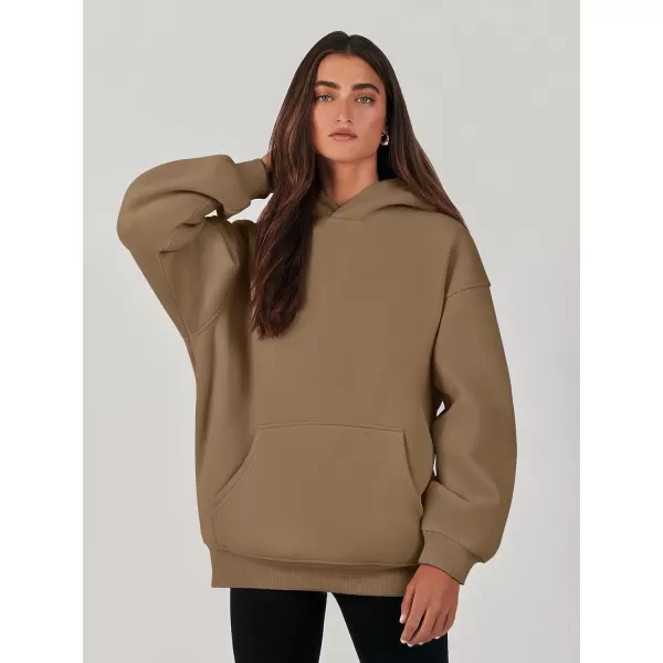 imageANRABESS Womens Oversized Hoodies Fleece Sweatshirts Long Sleeve Hooded Pullover Winter Clothes with PocketCoffee