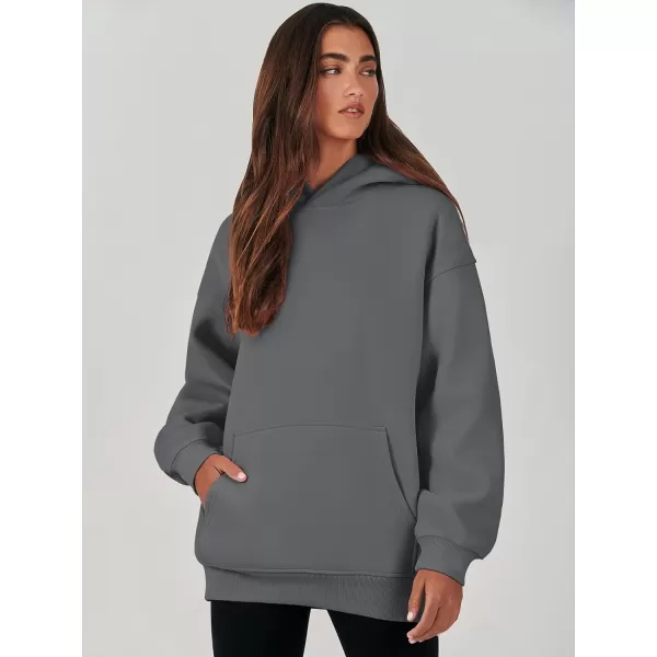 imageANRABESS Womens Oversized Hoodies Fleece Sweatshirts Long Sleeve Hooded Pullover Winter Clothes with PocketDeep Grey