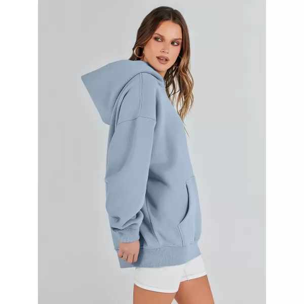 imageANRABESS Womens Oversized Hoodies Fleece Sweatshirts Long Sleeve Hooded Pullover Winter Clothes with PocketGrey Blue