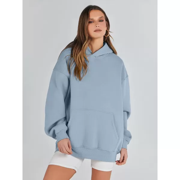 imageANRABESS Womens Oversized Hoodies Fleece Sweatshirts Long Sleeve Hooded Pullover Winter Clothes with PocketGrey Blue