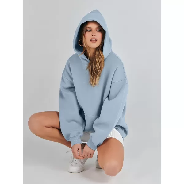 imageANRABESS Womens Oversized Hoodies Fleece Sweatshirts Long Sleeve Hooded Pullover Winter Clothes with PocketGrey Blue