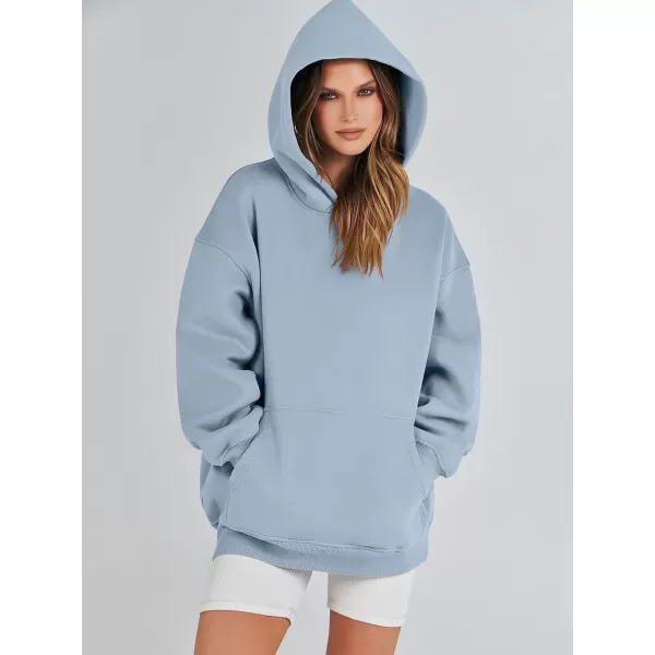 imageANRABESS Womens Oversized Hoodies Fleece Sweatshirts Long Sleeve Hooded Pullover Winter Clothes with PocketGrey Blue