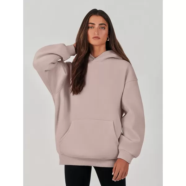imageANRABESS Womens Oversized Hoodies Fleece Sweatshirts Long Sleeve Hooded Pullover Winter Clothes with PocketGrey Pink