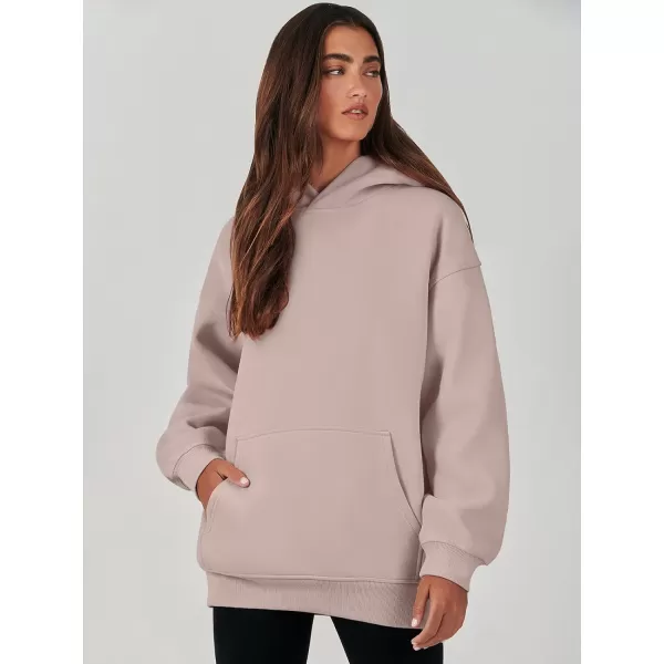 imageANRABESS Womens Oversized Hoodies Fleece Sweatshirts Long Sleeve Hooded Pullover Winter Clothes with PocketGrey Pink