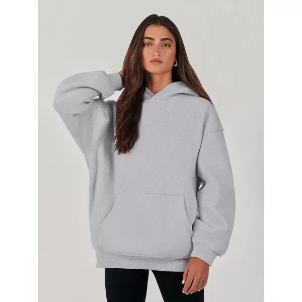 imageANRABESS Womens Oversized Hoodies Fleece Sweatshirts Long Sleeve Hooded Pullover Winter Clothes with PocketLight Grey