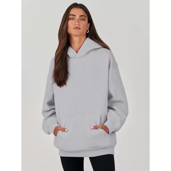 imageANRABESS Womens Oversized Hoodies Fleece Sweatshirts Long Sleeve Hooded Pullover Winter Clothes with PocketLight Grey