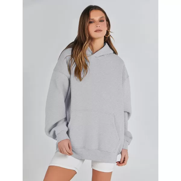 imageANRABESS Womens Oversized Hoodies Fleece Sweatshirts Long Sleeve Hooded Pullover Winter Clothes with PocketLight Grey