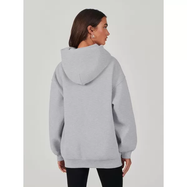 imageANRABESS Womens Oversized Hoodies Fleece Sweatshirts Long Sleeve Hooded Pullover Winter Clothes with PocketLight Grey