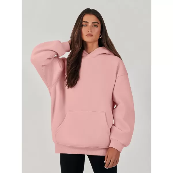 imageANRABESS Womens Oversized Hoodies Fleece Sweatshirts Long Sleeve Hooded Pullover Winter Clothes with PocketPink