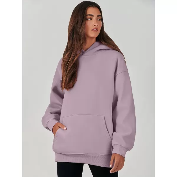 imageANRABESS Womens Oversized Hoodies Fleece Sweatshirts Long Sleeve Hooded Pullover Winter Clothes with PocketPurple Pink