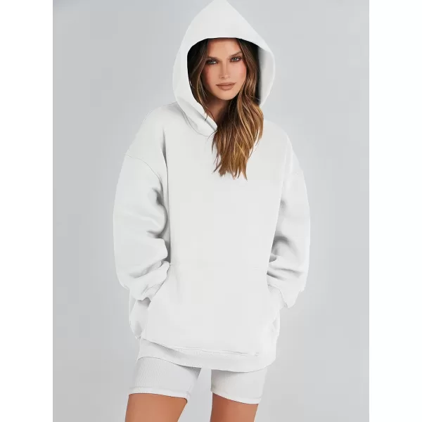 imageANRABESS Womens Oversized Hoodies Fleece Sweatshirts Long Sleeve Hooded Pullover Winter Clothes with PocketWhite