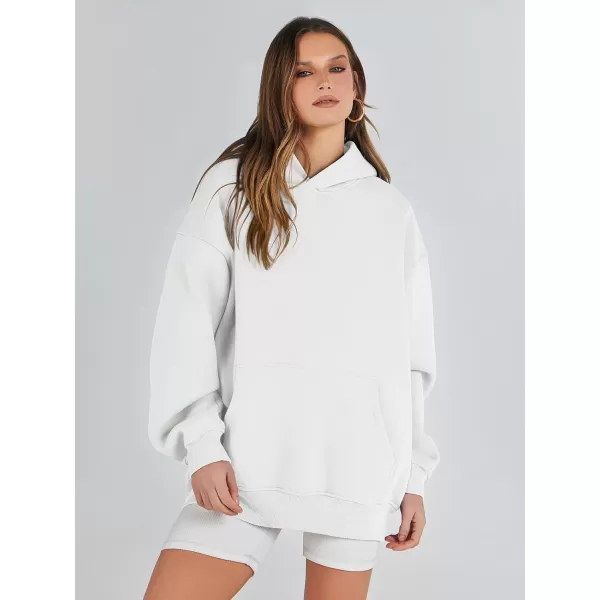 imageANRABESS Womens Oversized Hoodies Fleece Sweatshirts Long Sleeve Hooded Pullover Winter Clothes with PocketWhite