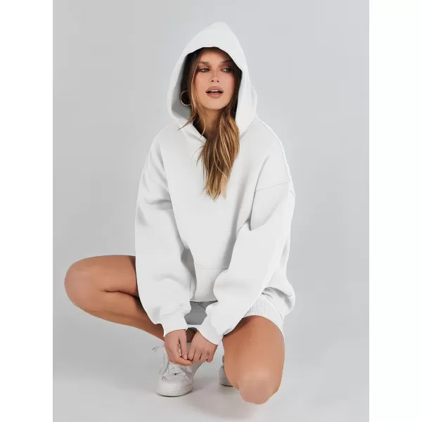 imageANRABESS Womens Oversized Hoodies Fleece Sweatshirts Long Sleeve Hooded Pullover Winter Clothes with PocketWhite