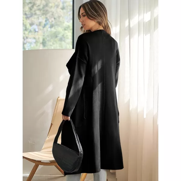imageANRABESS Womens Oversized Lightweight Cardigan Long Warm Wool Coat Soft Coatigan Long Sleeve Sweaters OutwearBlack