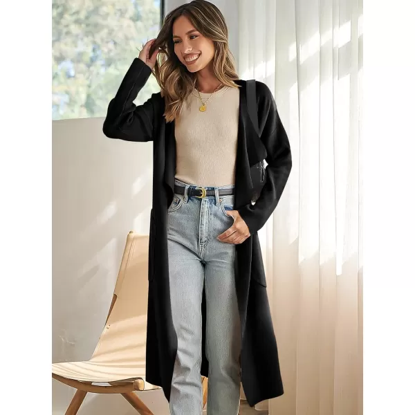 imageANRABESS Womens Oversized Lightweight Cardigan Long Warm Wool Coat Soft Coatigan Long Sleeve Sweaters OutwearBlack