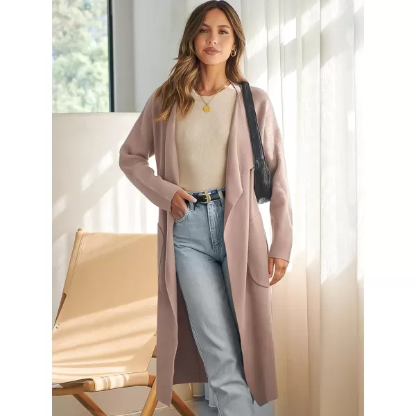 imageANRABESS Womens Oversized Lightweight Cardigan Long Warm Wool Coat Soft Coatigan Long Sleeve Sweaters OutwearKhaki