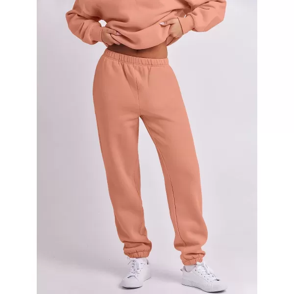 imageANRABESS Womens Oversized Long Sleeve Lounge Sets Casual Top and Pants 2 Piece Outfits Sweatsuit with Pockets04pink