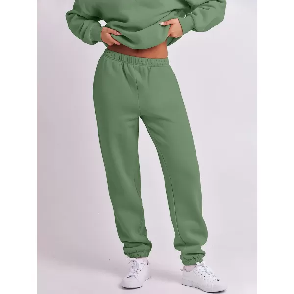 imageANRABESS Womens Oversized Long Sleeve Lounge Sets Casual Top and Pants 2 Piece Outfits Sweatsuit with Pockets06greeen