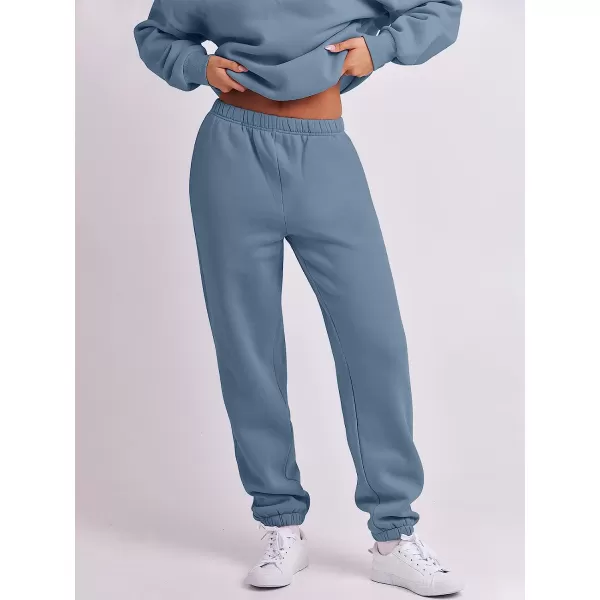 imageANRABESS Womens Oversized Long Sleeve Lounge Sets Casual Top and Pants 2 Piece Outfits Sweatsuit with Pockets07blue