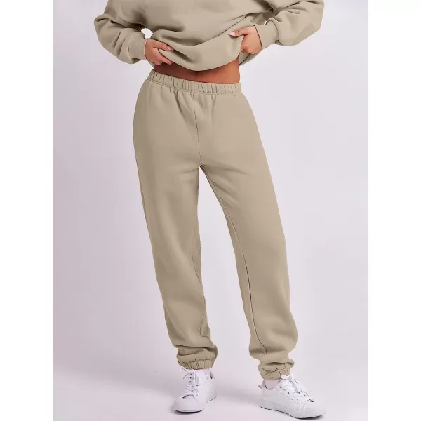 imageANRABESS Womens Oversized Long Sleeve Lounge Sets Casual Top and Pants 2 Piece Outfits Sweatsuit with Pockets08brown