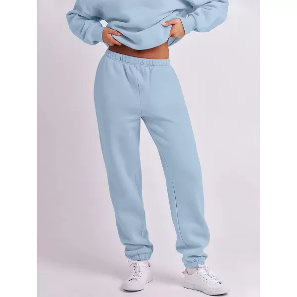 imageANRABESS Womens Oversized Long Sleeve Lounge Sets Casual Top and Pants 2 Piece Outfits Sweatsuit with Pockets14light Blue