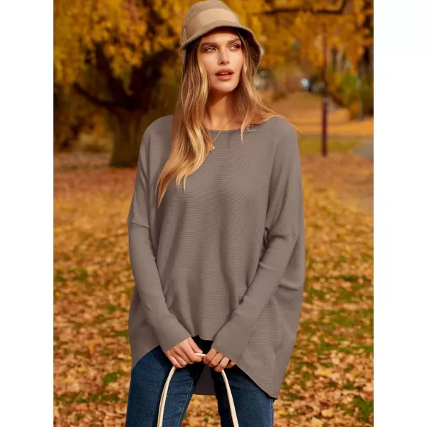 imageANRABESS Womens Oversized Sweater Casual Boat Neck Long Batwing Sleeve Asymmetric Hem Knit Slouchy Jumper Tunic TopsANRABESS Womens Oversized Sweater Casual Boat Neck Long Batwing Sleeve Asymmetric Hem Knit Slouchy Jumper Tunic Tops