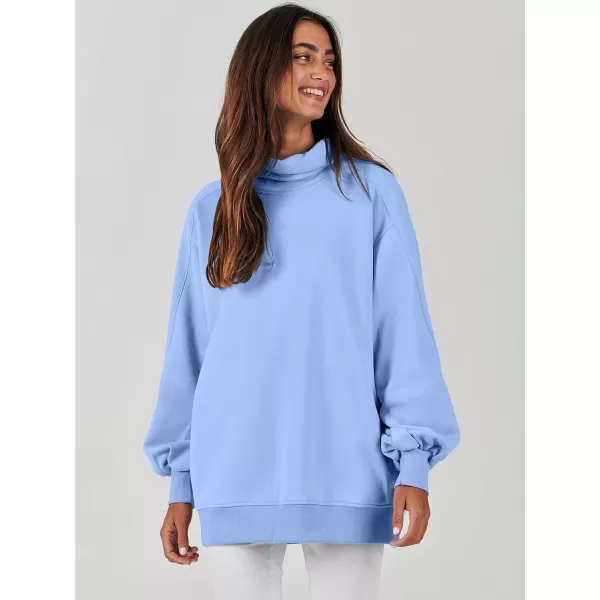 imageANRABESS Womens Oversized Sweatshirt Turtleneck Long Sleeve Casual Loose Fit Pullover Hoodie Tops Pocket 2023 Fall ClothesLight Blue