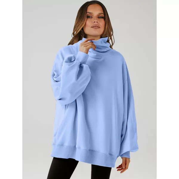 imageANRABESS Womens Oversized Sweatshirt Turtleneck Long Sleeve Casual Loose Fit Pullover Hoodie Tops Pocket 2023 Fall ClothesLight Blue