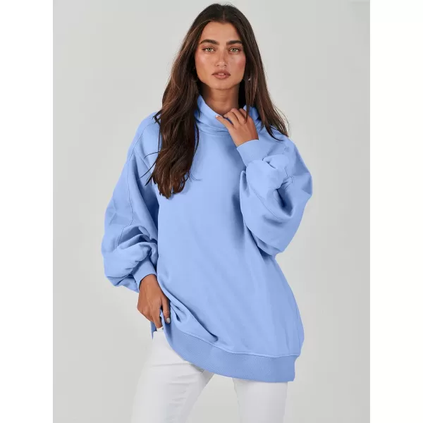 imageANRABESS Womens Oversized Sweatshirt Turtleneck Long Sleeve Casual Loose Fit Pullover Hoodie Tops Pocket 2023 Fall ClothesLight Blue