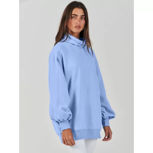 imageANRABESS Womens Oversized Sweatshirt Turtleneck Long Sleeve Casual Loose Fit Pullover Hoodie Tops Pocket 2023 Fall ClothesLight Blue