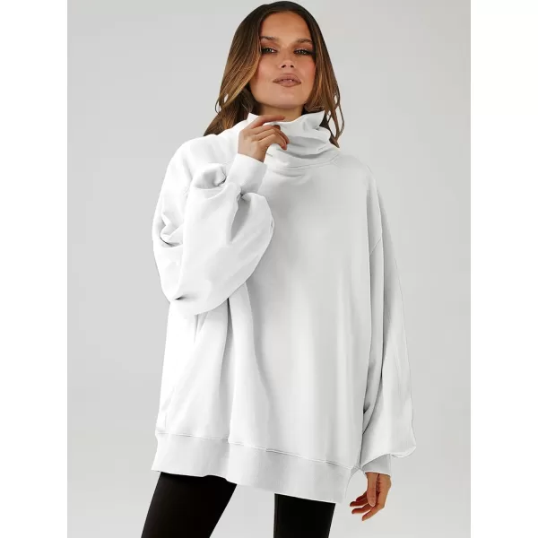 imageANRABESS Womens Oversized Sweatshirt Turtleneck Long Sleeve Casual Loose Fit Pullover Hoodie Tops Pocket 2023 Fall ClothesWhite