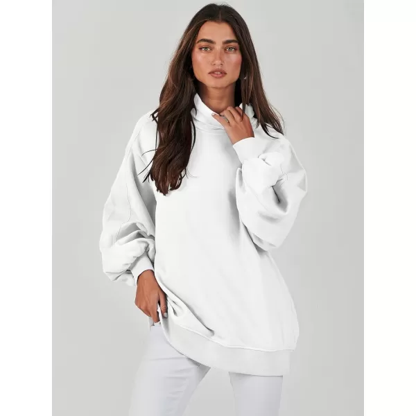 imageANRABESS Womens Oversized Sweatshirt Turtleneck Long Sleeve Casual Loose Fit Pullover Hoodie Tops Pocket 2023 Fall ClothesWhite