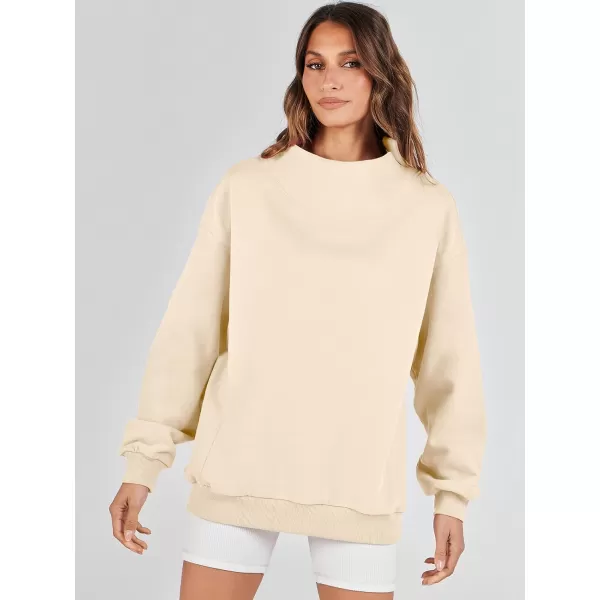 imageANRABESS Womens Oversized Sweatshirts Turtleneck Pullover Long Sleeve Hoodies Tops Fall Outfits 2023 ClothesApricot