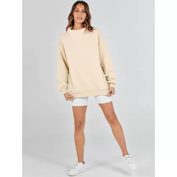 imageANRABESS Womens Oversized Sweatshirts Turtleneck Pullover Long Sleeve Hoodies Tops Fall Outfits 2023 ClothesApricot