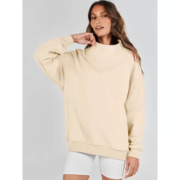 imageANRABESS Womens Oversized Sweatshirts Turtleneck Pullover Long Sleeve Hoodies Tops Fall Outfits 2023 ClothesApricot