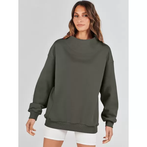 imageANRABESS Womens Oversized Sweatshirts Turtleneck Pullover Long Sleeve Hoodies Tops Fall Outfits 2023 ClothesArmygreen
