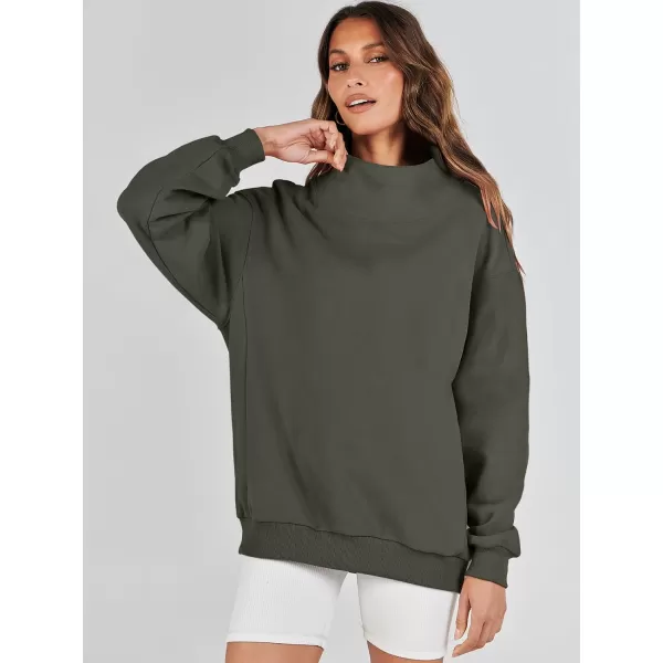 imageANRABESS Womens Oversized Sweatshirts Turtleneck Pullover Long Sleeve Hoodies Tops Fall Outfits 2023 ClothesArmygreen