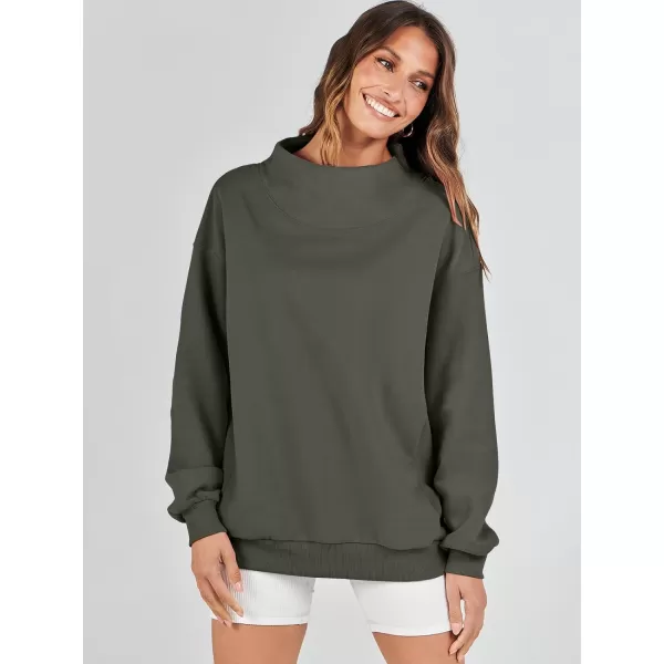 imageANRABESS Womens Oversized Sweatshirts Turtleneck Pullover Long Sleeve Hoodies Tops Fall Outfits 2023 ClothesArmygreen