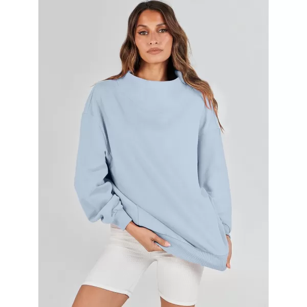 imageANRABESS Womens Oversized Sweatshirts Turtleneck Pullover Long Sleeve Hoodies Tops Fall Outfits 2023 ClothesBlue