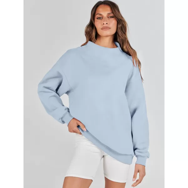 imageANRABESS Womens Oversized Sweatshirts Turtleneck Pullover Long Sleeve Hoodies Tops Fall Outfits 2023 ClothesBlue