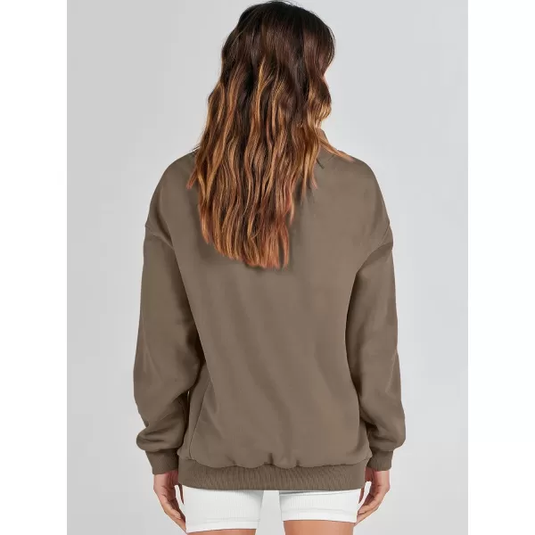 imageANRABESS Womens Oversized Sweatshirts Turtleneck Pullover Long Sleeve Hoodies Tops Fall Outfits 2023 ClothesBrown