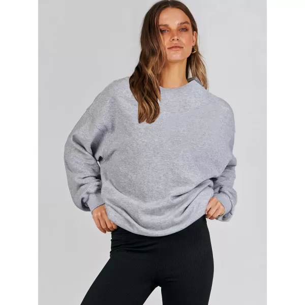 imageANRABESS Womens Oversized Sweatshirts Turtleneck Pullover Long Sleeve Hoodies Tops Fall Outfits 2023 ClothesGray