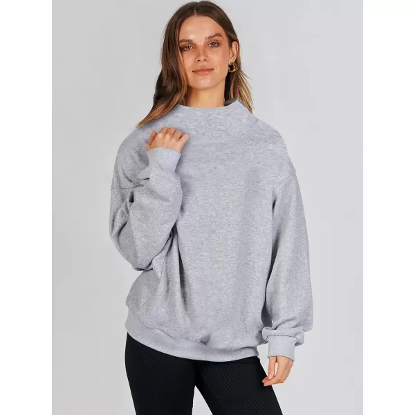 imageANRABESS Womens Oversized Sweatshirts Turtleneck Pullover Long Sleeve Hoodies Tops Fall Outfits 2023 ClothesGray