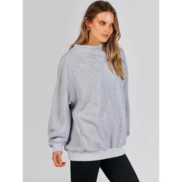 imageANRABESS Womens Oversized Sweatshirts Turtleneck Pullover Long Sleeve Hoodies Tops Fall Outfits 2023 ClothesGray