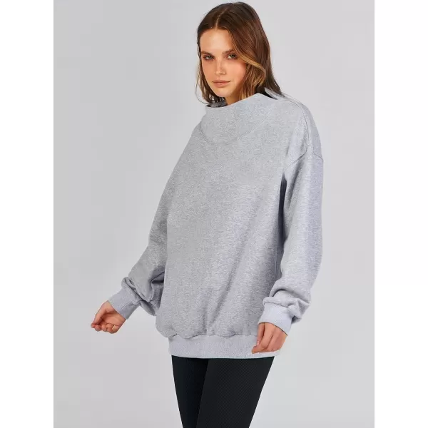 imageANRABESS Womens Oversized Sweatshirts Turtleneck Pullover Long Sleeve Hoodies Tops Fall Outfits 2023 ClothesGray