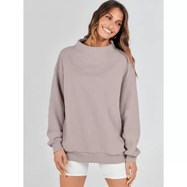 imageANRABESS Womens Oversized Sweatshirts Turtleneck Pullover Long Sleeve Hoodies Tops Fall Outfits 2023 ClothesKhaki